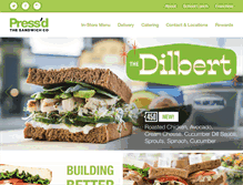 Tablet Screenshot of pressdsandwiches.ca